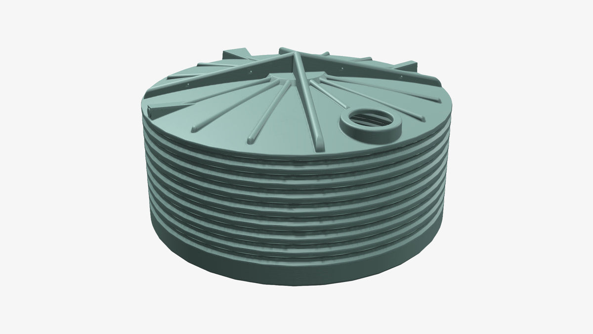 9500L Squat Round Tank by Clark Tanks