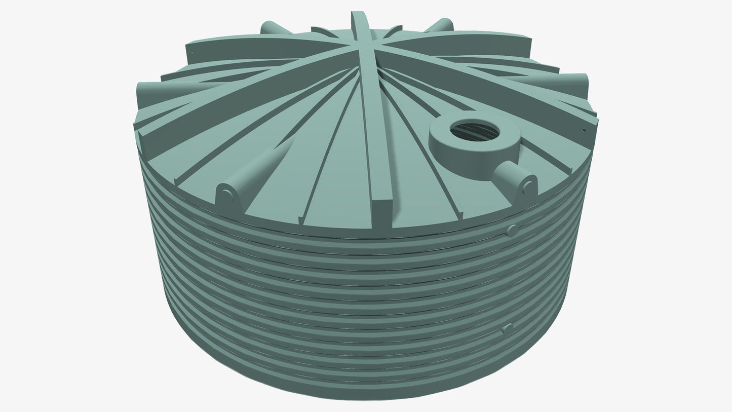 	23600L Squat Round Tank by Clark Tanks