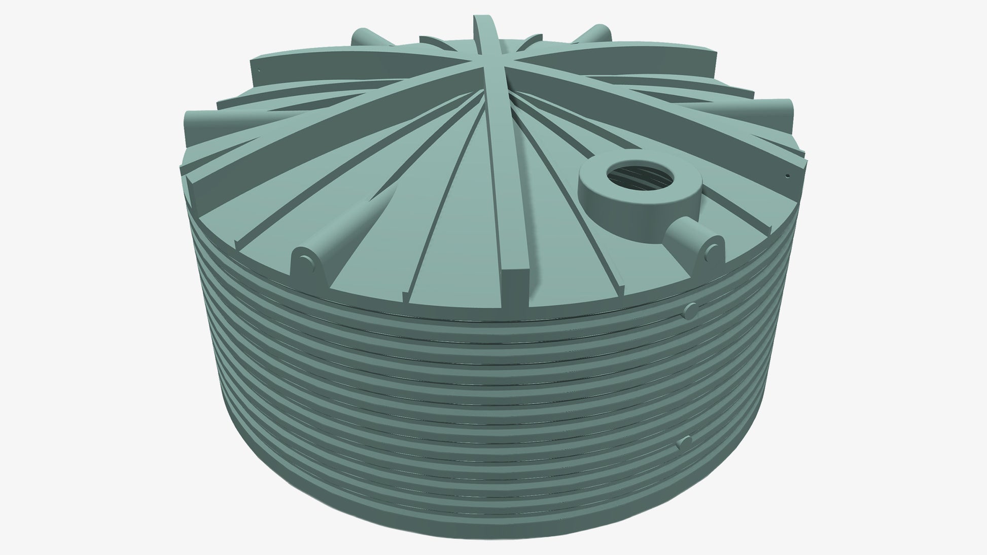 	23600L Squat Round Tank by Clark Tanks