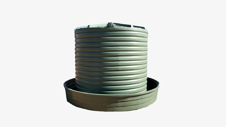 Cup & Saucer 3000L Round Tank with 1000L Round Trough