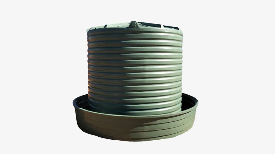 Cup & Saucer 5000L Round Tank with 2300L Round Trough