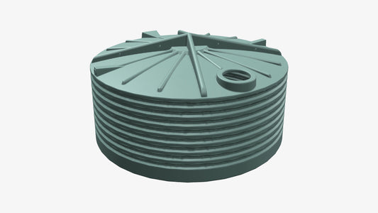 9500L Squat Round Tank by Clark Tanks