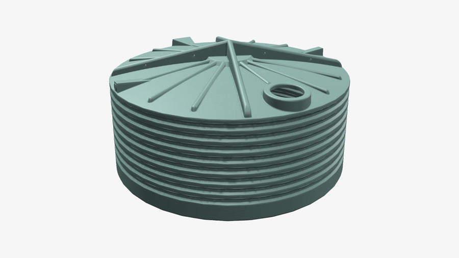 9500L Squat Round Tank by Clark Tanks