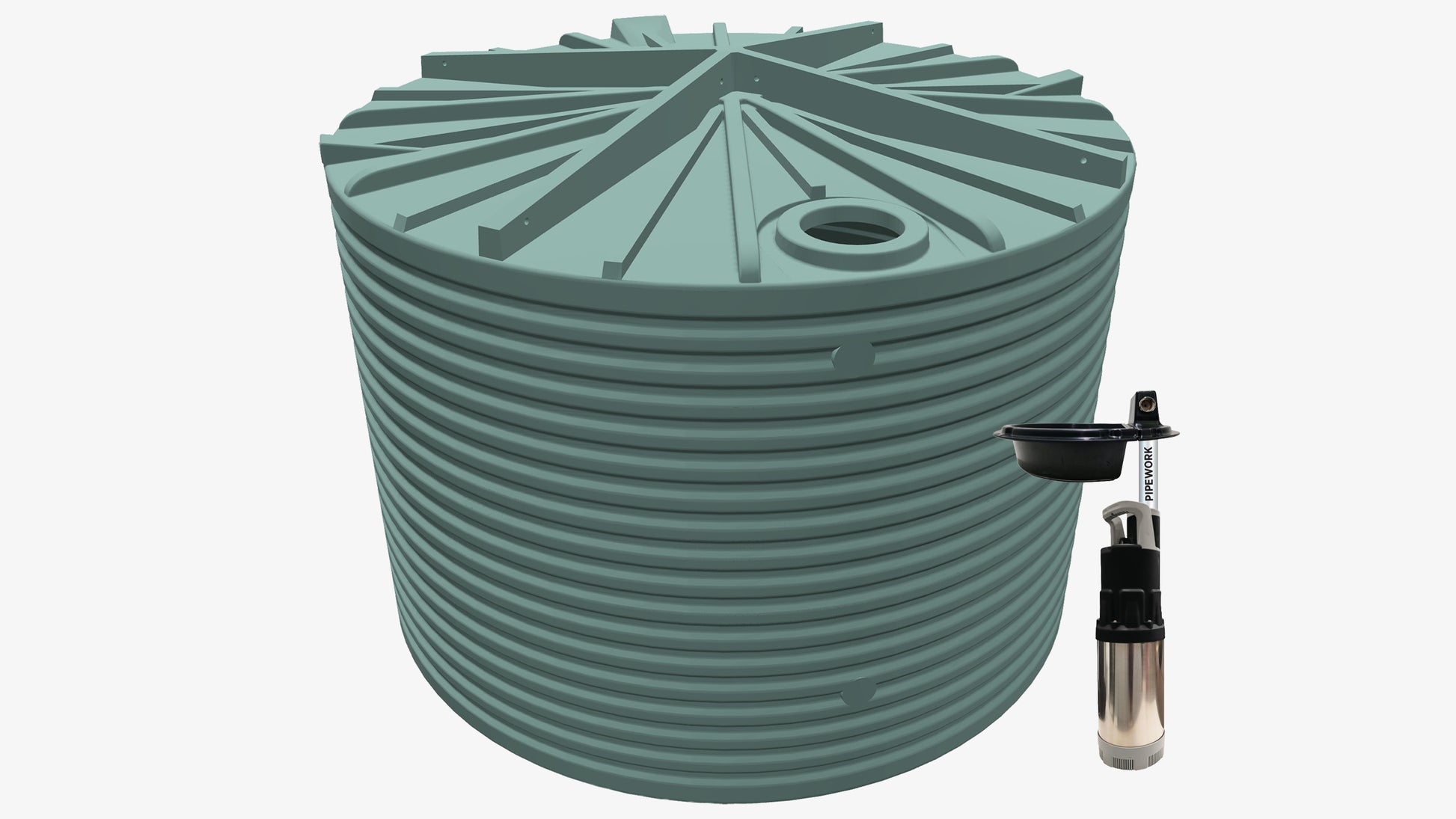 	22700L Round Tank and REEFE RHMS52-110 Multistage Pressure Pump