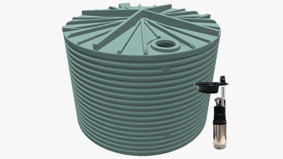 	22700L Round Tank and REEFE RHMS52-110 Multistage Pressure Pump