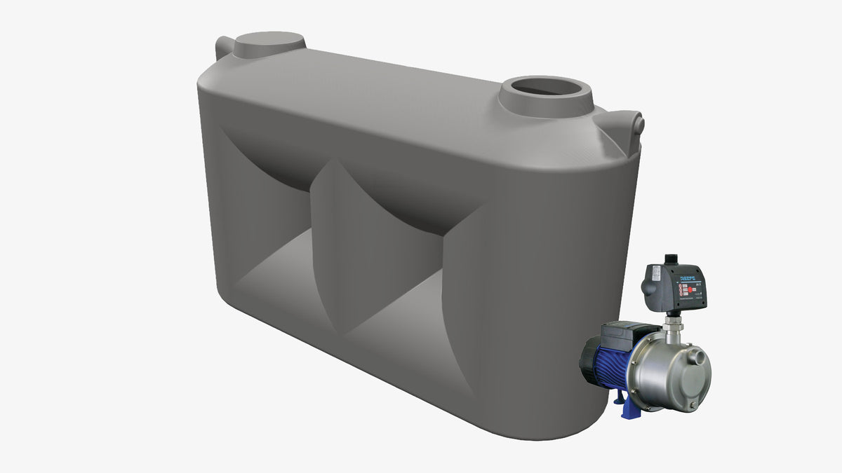 5000L Slimline Tank and REEFE PRJ55 Pressure Pump